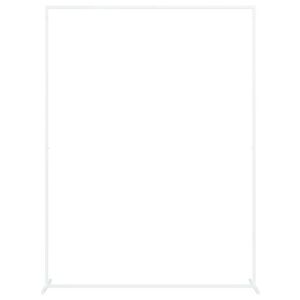 vidaXL Br&uacute;&eth;kaupsbogi Hv&iacute;tt 150 x 49,5 x 200 cm St&aacute;l