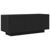 vidaXL Sj&oacute;nvarpssk&aacute;pur Svartur Eik 100 x 35 x 40 cm Samsettur vi&eth;ur