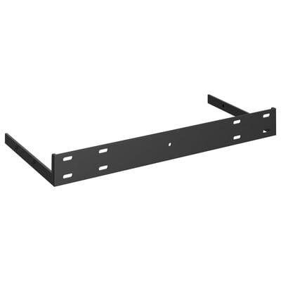 vidaXL Vegghengdar Hillur 2 stk. Háglans Hvítar 50x23x3,8 cm MDF