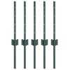 vidaXL Gir&eth;ingarp&oacute;stur 5 pcs Gr&aelig;nn 80 cm St&aacute;l