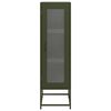 vidaXL Highboard Olive Green 36x39x123 cm Kaldvalsað stál