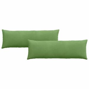 vidaXL S&oacute;fap&uacute;&eth;ar 2 pcs Lj&oacute;sgr&aelig;nn 120 x 40 cm Korduroy efni