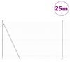 vidaXL Gir&eth;ingarp&oacute;stur Silfur 25 x 1,4 m (25 mm net) St&aacute;l