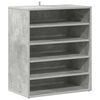 vidaXL Sk&oacute;sk&aacute;pur Steypugr&aacute;r 60x35x70 cm Samsettur Vi&eth;ur
