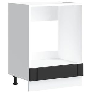 vidaXL Ofnsk&aacute;pur Lucca Svartur Samsettur Vi&eth;ur