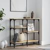 vidaXL bor&eth;stofubor&eth; Sonoma eik 80x29x75 cm verkfr&aelig;&eth;ilegt tr&eacute;