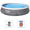 Bestway Fast Set Uppbl&aacute;si&eth; Laugarsett me&eth; D&aelig;lu 396x84 cm