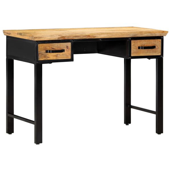 247758 vidaXL Writing Table 110x50x76 cm Solid Mango Wood