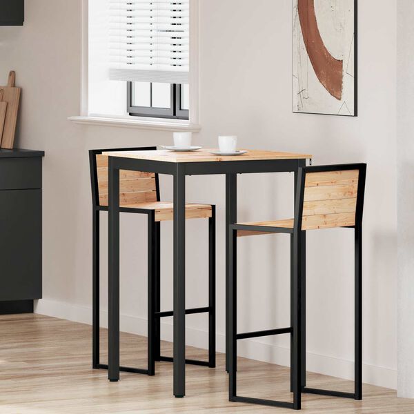 vidaXL Barbor&eth; N&aacute;tt&uacute;rulegur 70 x 70 x 105 cm Solid furuhikk