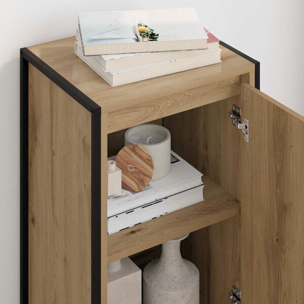 vidaXL Vi&eth;beinteyfla Listama&eth;ur Eik 43 x 36 x 75,5 cm Samsettur vi&eth;ur