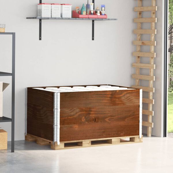 vidaXL Brettakragar 3 stk. Br&uacute;nn 120x80 cm Gegnheil Fura