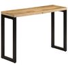 vidaXL Veggbor&eth; 110x35x76 cm Gegnheill Gr&oacute;fur Mang&oacute;vi&eth;ur