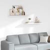 vidaXL Vegghengdar Hillur 2 stk. Eik og Hv&iacute;tur 90x23,5x3,8 cm MDF
