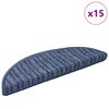 vidaXL Sj&aacute;lfklemmdu stiga mottur 15 pcs Bl&aacute;r 56 x 17 x 3 cm