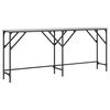 vidaXL Veggbor&eth; Gr&aacute;tt Sonoma 180x29x75 cm Samsettur Vi&eth;ur