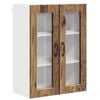 vidaXL Eldh&uacute;s sk&aacute;pur Gamalt timbur 60 x 31 x 80 cm Samsettur vi&eth;ur