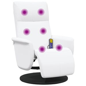 vidaXL Nuddh&aelig;gindast&oacute;ll me&eth; F&oacute;taskemli Hv&iacute;t Gervile&eth;ur