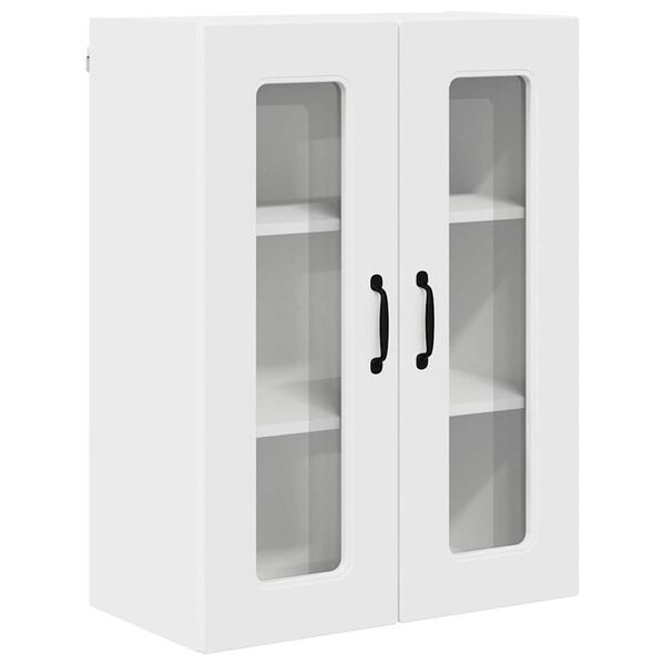 vidaXL Eldh&uacute;s sk&aacute;pur Kalmar Hv&iacute;tt 60 x 31 x 80 cm Samsettur vi&eth;ur