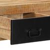 vidaXL Console Borð 100x35x75 cm Solid Groft Wood Mango