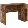 vidaXL Skrifbor&eth; Rau&eth;-eik 109 x 50 x 78 cm Samsettur vi&eth;ur