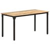 vidaXL Bor&eth;stofubor&eth; 140x70x76 cm Gr&oacute;fur Mang&oacute;vi&eth;ur