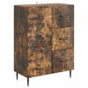 vidaXL Vi&eth;beinteyfla me&eth; sk&uacute;ffu Reyktur eikarlitur 66 x 34,5 x 89,5 cm