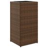 vidaXL Gr&oacute;&eth;urker Br&uacute;nt 2 stk 30x30x60 cm P&oacute;l&yacute;rattan