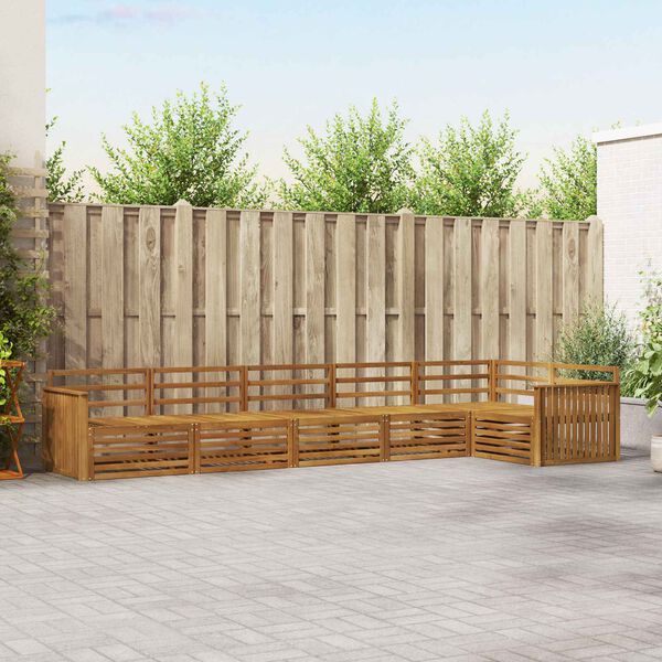 vidaXL &Uacute;ti s&oacute;fasett 6 pcs N&aacute;tt&uacute;rulegur Hrein akas&iacute;utr&eacute;