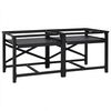 vidaXL &THORN;vottav&eacute;la pedestall 2 pcs Svart 120 x 56 x 52 cm St&aacute;l