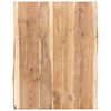 vidaXL Bor&eth;plata Gegnheill Akas&iacute;uvi&eth;ur 80x(50-60)x3,8 cm