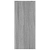 vidaXL Skenkur Grár Sonoma Eik 102x33x75 cm Samsettur Viður