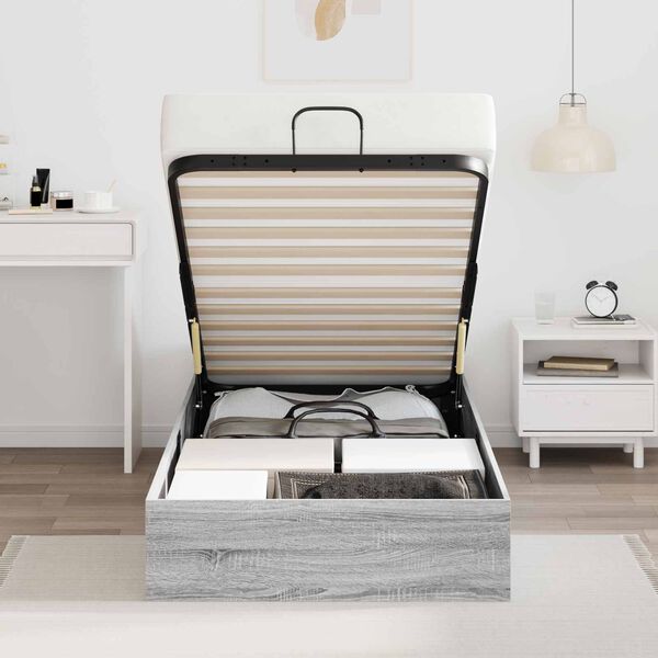 vidaXL Ott&oacute;man s&aelig;ngurrammi Gr&aacute;r Sonoma 193 x 120 x 25 cm Sp&oacute;naplata