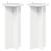 vidaXL Bl&oacute;mastandur 2 pcs H&aacute;glansandi hv&iacute;tur 29,5 x 29,5 x 60 cm