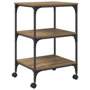 vidaXL Prentara standur Artisan Eik 50 x 41 x 75 cm Samsettur vi&eth;ur