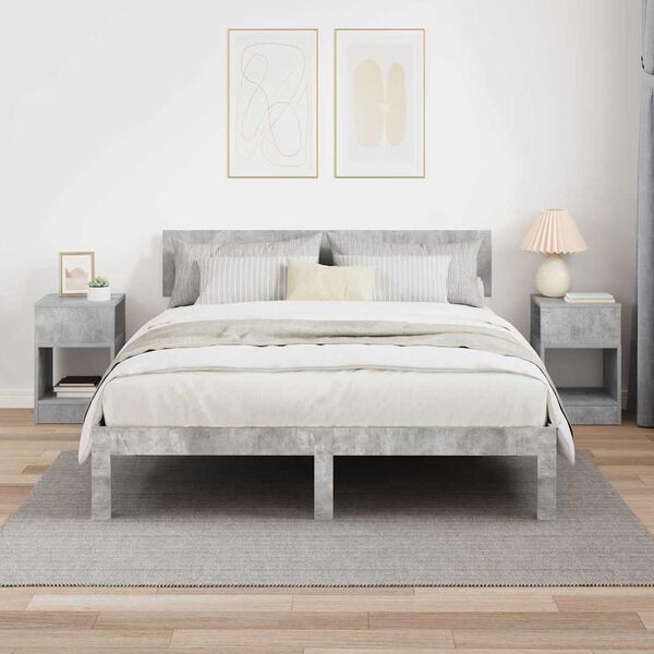 vidaXL Endabor&eth; 2 pcs Steingri&eth; 30,5 x 30 x 45 cm Samsettur vi&eth;ur