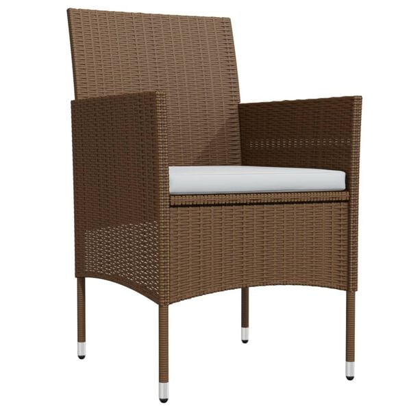 vidaXL 7 Stk. Gar&eth;h&uacute;sgagnasett me&eth; Br&uacute;num og Svart