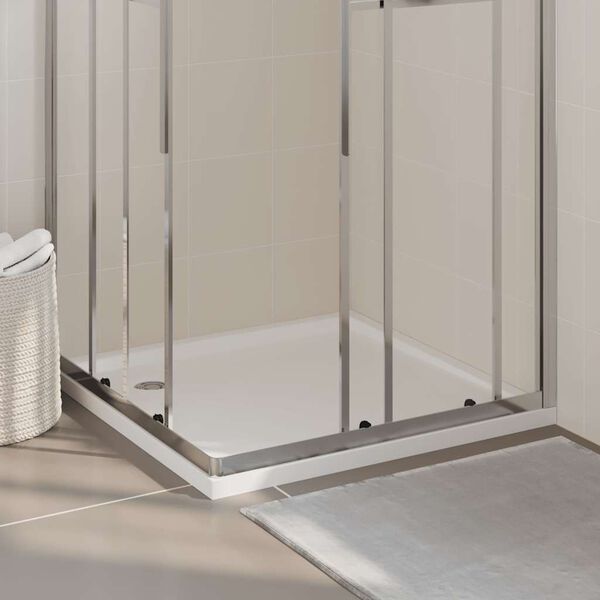 vidaXL Ferningslaga ABS Sturtubotn 90x90 cm