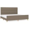 vidaXL R&uacute;mgrind me&eth; H&ouml;f&eth;agafli M&oacute;gr&aacute;r 200x200 cm Tau&aacute;kl&aelig;&eth;i