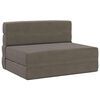 vidaXL Faldandi s&oacute;fi sem r&uacute;m Lj&oacute;sgr&aacute;r 190 x 70 x 15 cm Korduroy efni