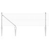 vidaXL Gir&eth;ingarp&oacute;stur Silfur 25 x 0,6 m (12 x 12 mm net) St&aacute;l