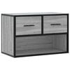 vidaXL Sj&oacute;nvarpssk&aacute;pur Gr&aacute;r Sonoma 60x31x39,5 cm Samsetturvi&eth;ur/M&aacute;lmur