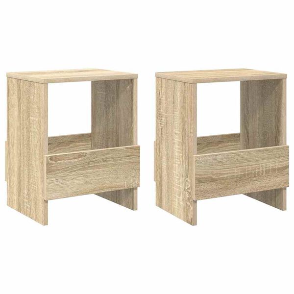 vidaXL T&iacute;marit Hillur 2 pcs Sonoma Eik 35 x 30 x 45 cm