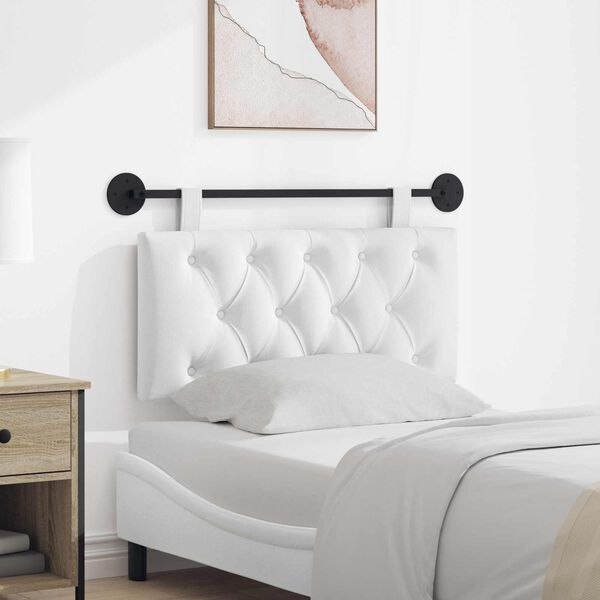 vidaXL Hengisk&aacute;li Vegghengt Hv&iacute;t 100 x 55 x 7 cm d&uacute;kur