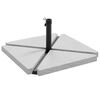vidaXL 5 stykki Garden Parasol Base Set Gran&iacute;t og st&aacute;l