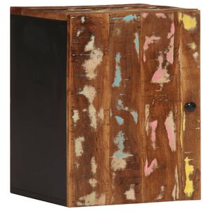 vidaXL Ba&eth;herbergiveggsk&aacute;pur 38x33x48 cm Gegnheill Endurn&yacute;ttur Vi&eth;ur