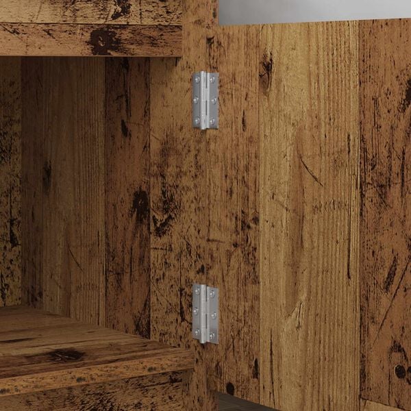 vidaXL L&aelig;sing 2 pcs Silfur 50 x 38 x 1,3 mm St&aacute;l