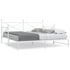 vidaXL Daybed me&eth; r&uacute;llu &aacute;n d&yacute;nu Hv&iacute;tt 107x203 cm St&aacute;l