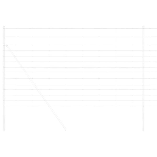 vidaXL T&uacute;nagir&eth;ing Silfur 50 x 1,4 m Sinkh&uacute;&eth;a&eth; st&aacute;l