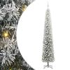 vidaXL Gervi j&oacute;latr&eacute; me&eth; 300 LED Gr&aelig;nn 300 cm PVC, st&aacute;l og plast