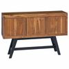 vidaXL Sj&oacute;nvarpsstandur N&aacute;tt&uacute;rulegur 110 x 30 x 75 cm Solid teak vi&eth;ur